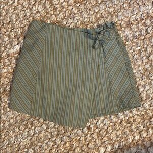 Striped Green and Brown Girls Zara skort